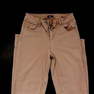 mauve/rose colored jeans for young miss